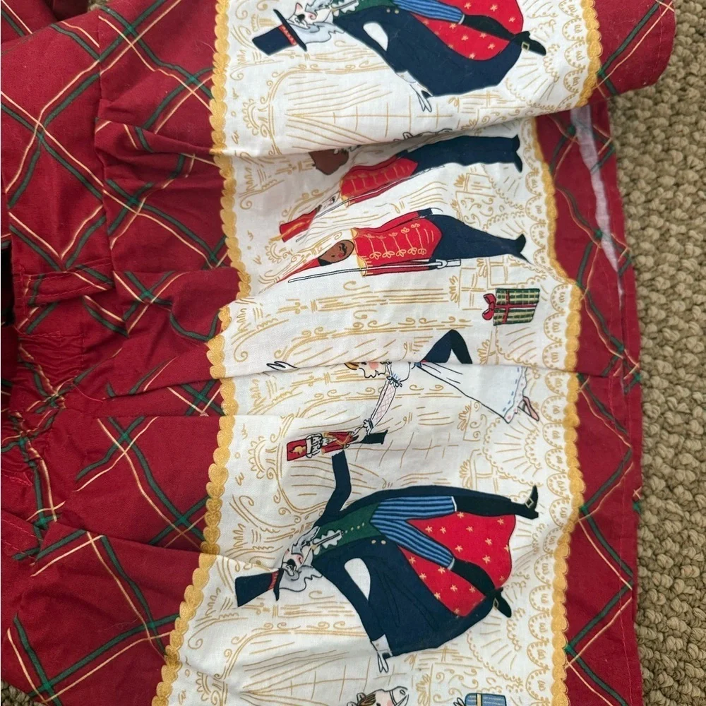 Red Nutcracker Themed Dress with Gold Buttons